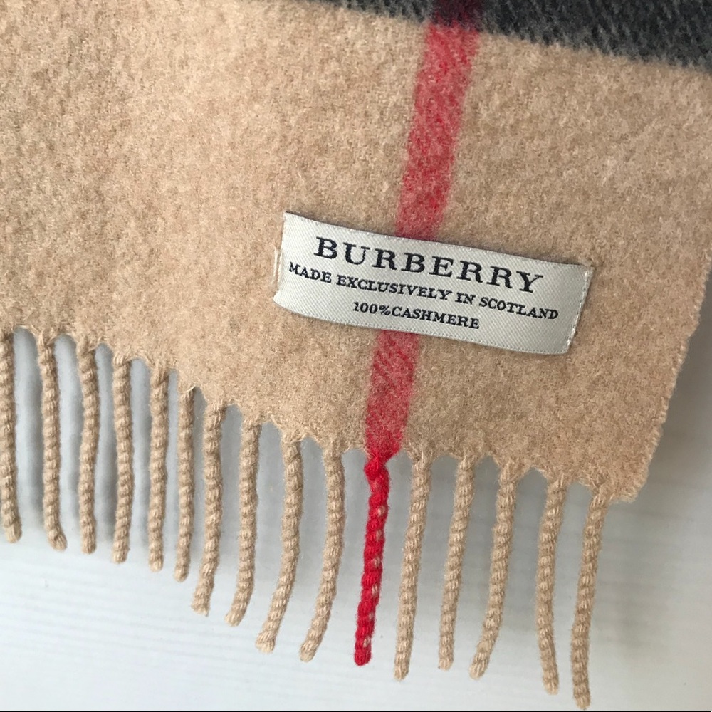 Authentic 100% Cashmere Burberry Scarf